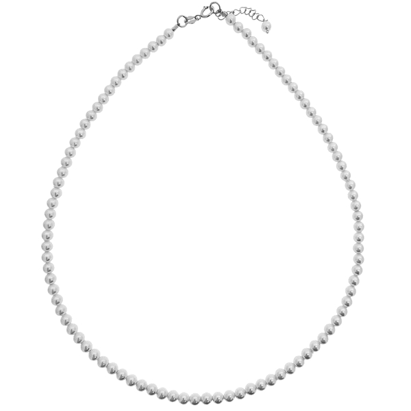 COLLAR CLASICO PERLAS SHELL PLATA 1ª LEY                                                            