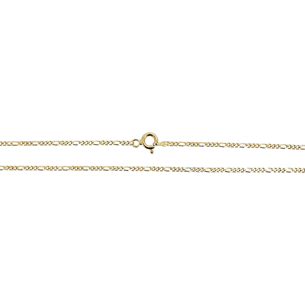 COLLAR CADENA 3 X 1 ORO 18 KTES. 50 CM.                                                             