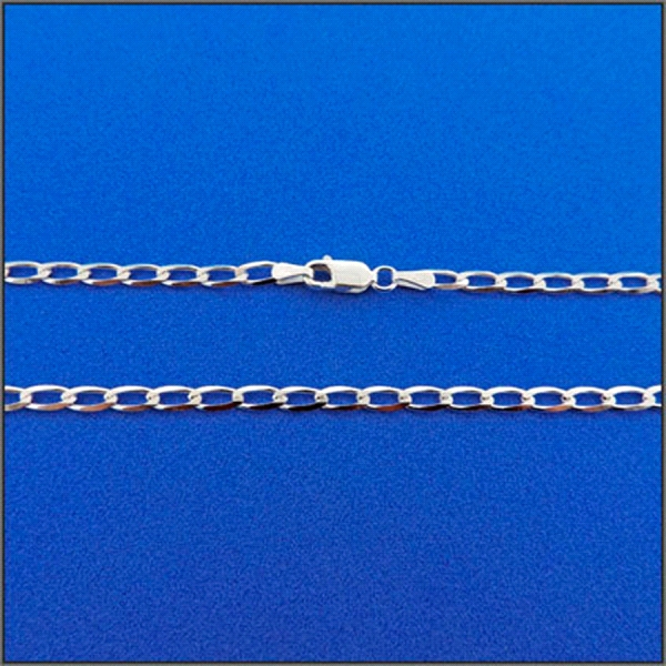 CADENA BILBAO PLATA 1ª LEY MACIZA 50 CM                                                             