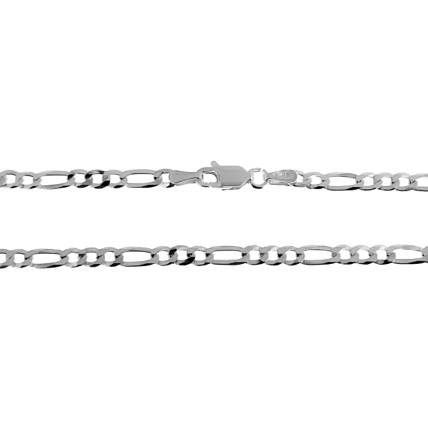 COLLAR CADENA  3 X 1 PLATA 1º LEY 60 CM