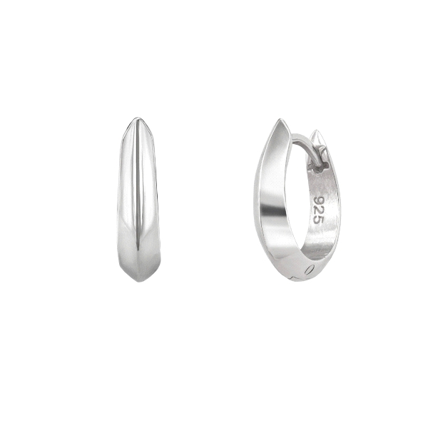 PENDIENTES CRIOLLA PLATA 4 X 17 MM                                                                  