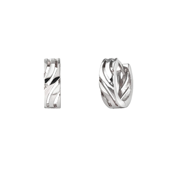 PENDIENTES CRIOLLA PLATA 4 X 13.50 MM                                                               