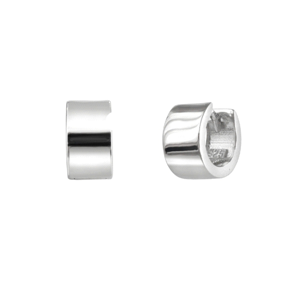 PENDIENTES CRIOLLA PLATA 6.50 X 12 MM                                                               