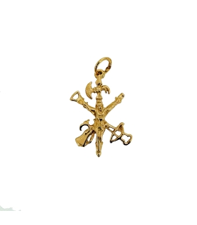 COLGANTE CRUZ LEGION PLATA LEY 25 X 15 M                                                            