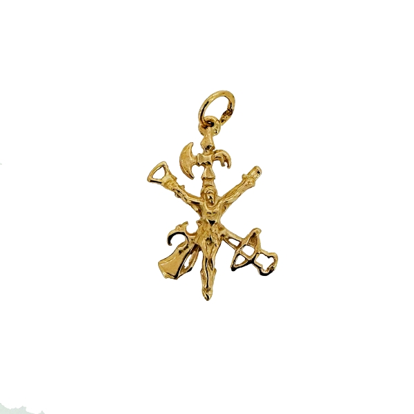COLGANTE CRUZ LEGION PLATA LEY 25 X 15 M                                                            