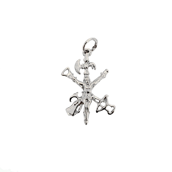 COLGANTE CRUZ LEGION PLATA LEY 25 X 15 M                                                            