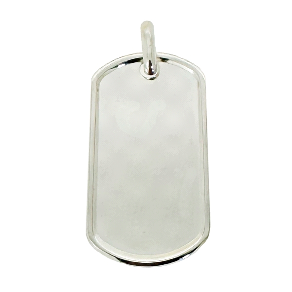 PLACA MILITAR PLATA 1ª LEY 40 X 22 MM.