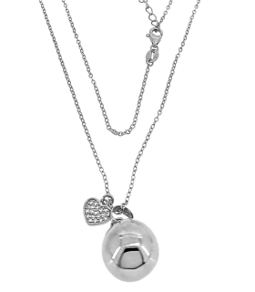 COLLAR LLAMADOR DE ANGEL PLATA 1ª LEY 65 + 5 CM.