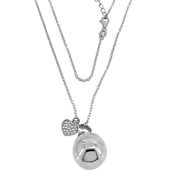 COLLAR LLAMADOR DE ANGEL PLATA 1ª LEY 65 + 5 CM.