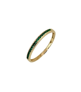 ANILLO PROMETIDA ORO 18 KTES. CIRCONITAS                                                            