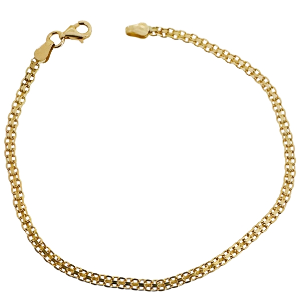 PULSERA CADENA BISMARK ORO 18 KTES. 18.5                                                            
