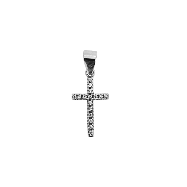 COLGANTE CRUZ  PLATA 1ª LEY 15 X 9 MM.                                                              