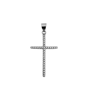 COLGANTE CRUZ  PLATA 1ª LEY 28 X 18 MM.                                                             