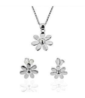 PENDIENTES MARGARITA CON CADENA Y COLGAN                                                            