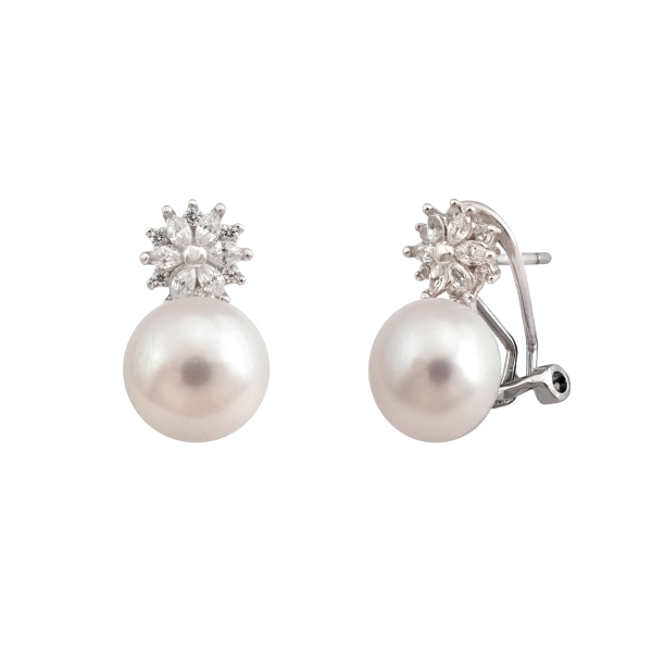 PENDIENTES PERLA TU Y YO PLATA 1ª LEY                                                               