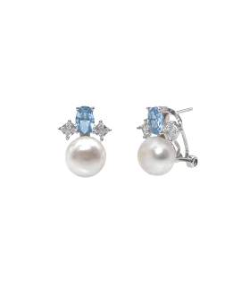 PENDIENTES PERLA TU Y YO PLATA 1ª LEY                                                               