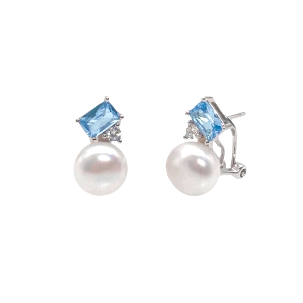 PENDIENTES PERLA TU Y YO PLATA 1ª LEY                                                               