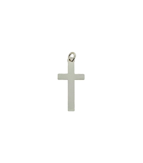 COLGANTE CRUZ SIN CRISTO PLATA 1ª LEY                                                               