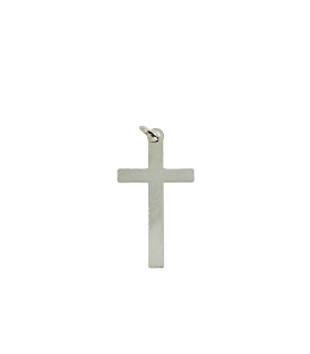 COLGANTE CRUZ SIN CRISTO PLATA 1ª LEY                                                               