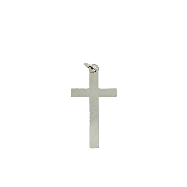 COLGANTE CRUZ SIN CRISTO PLATA 1ª LEY                                                               