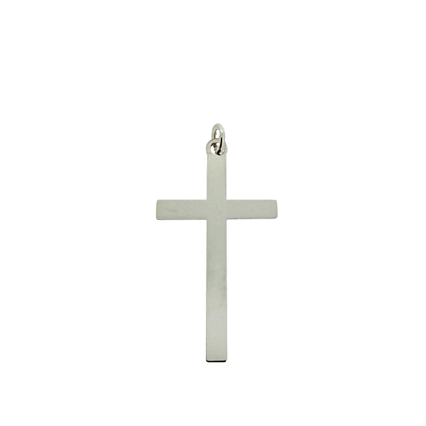 COLGANTE CRUZ SIN CRISTO PLATA 1ª LEY                                                               