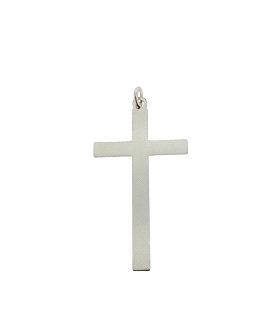 COLGANTE CRUZ SIN CRISTO PLATA 1ª LEY                                                               