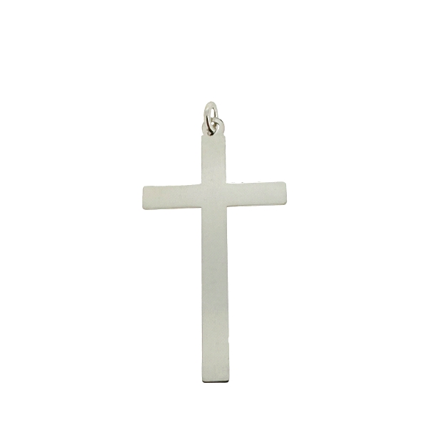 COLGANTE CRUZ SIN CRISTO PLATA 1ª LEY                                                               