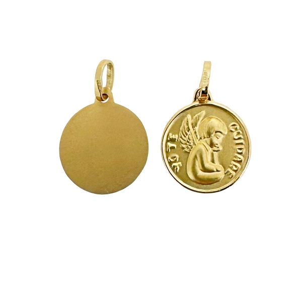 MEDALLA YO TE CUIDARE ORO 18 KTES. 13 MM                                                            