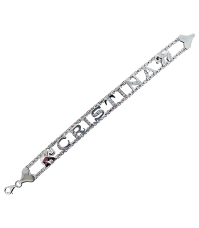 PULSERA NOMBRE MUJER CRISTINA PLATA 1ª L                                                            