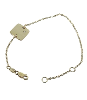 PULSERA DIAMANTE ORO 18 KTES.
