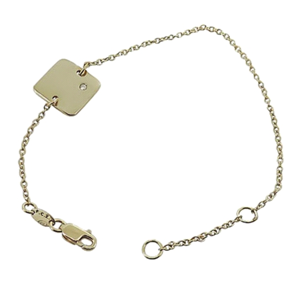 PULSERA DIAMANTE ORO 18 KTES.