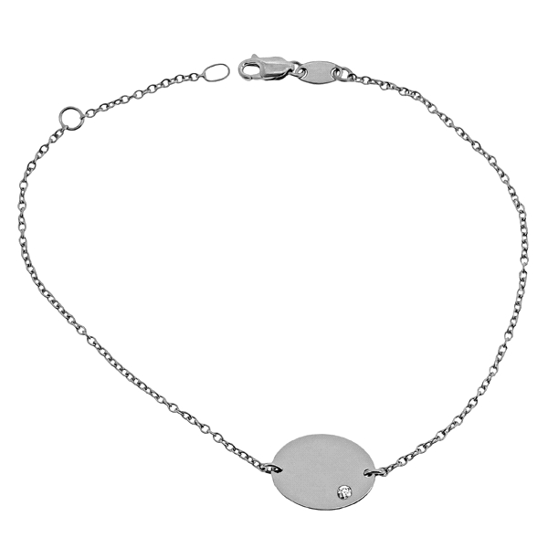 PULSERA JUVENIL ORO B. 1ª LEY BRILLANTE