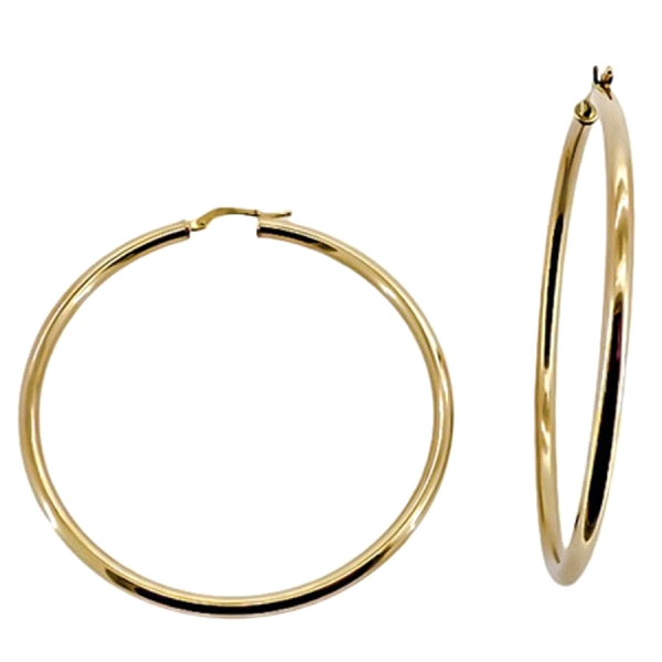 PENDIENTE AROS ORO 1ª LEY 3 X 56 MM EXT.                                                            