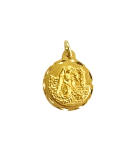 COLGANTE MEDALLA SAN GABRIELORO 18 KTES.                                                            