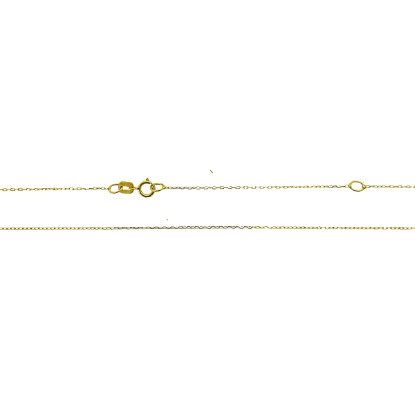 COLLAR CADENA FORZADA ORO 18 KTES. 45 CM                                                            