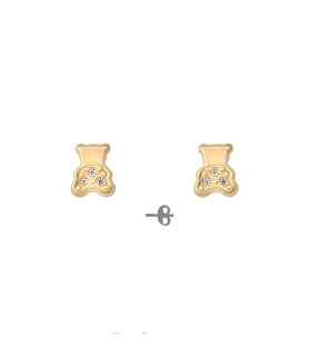 PENDIENTES OSITO PLATA 1ª LEY CHAPADO OR                                                            