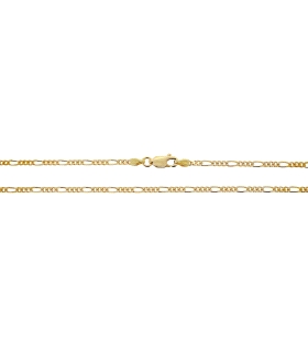 COLLAR CADENA 3 X 1 ORO 18 KTES. 50 CM.                                                             