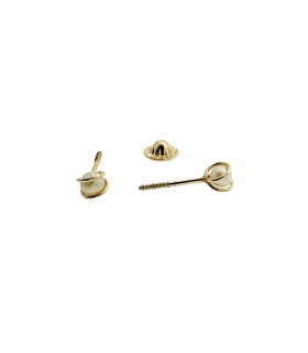 PENDIENTES PERLAS  ORO 18 KTES. 3 MM.                                                               