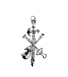 COLGANTE CRUZ LEGION PLATA LEY 46 X 24 M                                                            