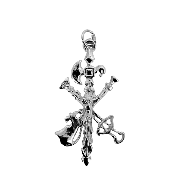 COLGANTE CRUZ LEGION PLATA LEY 46 X 24 M                                                            
