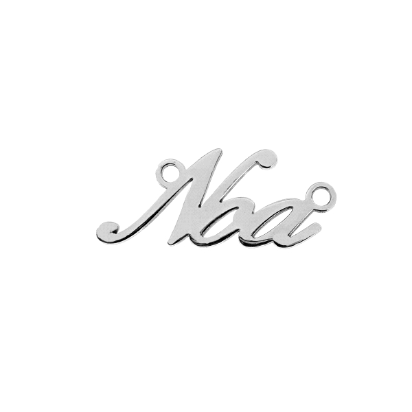 NOMBRE PERSONALIZADO NOA PLATA 1ª LEY 11                                                            