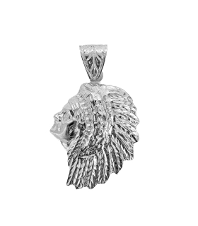 COLGANTE INDIO HOMBRE PLATA 1ª LEY 38X32                                                            