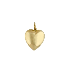 COLGANTE CORAZON LISO ORO 18 KTES. 5 X 5                                                            