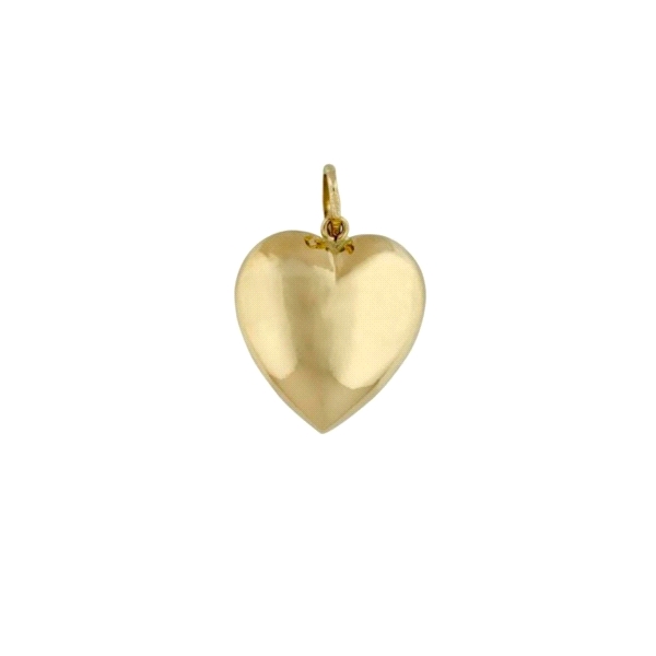 COLGANTE CORAZON LISO ORO 18 KTES. 5 X 5                                                            