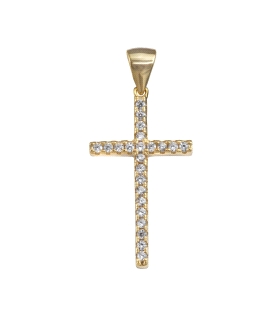 COLGANTE CRUZ PLATA 1ª LEY CHAPADA 25 X                                                             