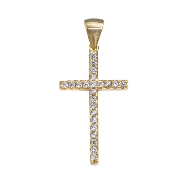 COLGANTE CRUZ PLATA 1ª LEY CHAPADA 25 X                                                             