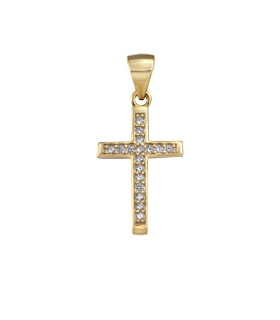 COLGANTE CRUZ PLATA 1ª LEY CHAPADA 19 X                                                             