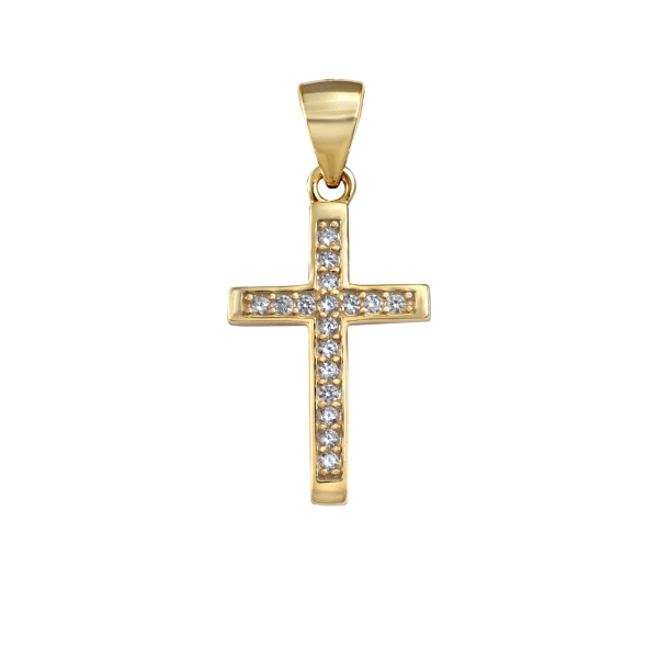 COLGANTE CRUZ PLATA 1ª LEY CHAPADA 19 X                                                             