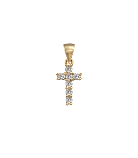 COLGANTE CRUZ PLATA 1ª LEY CHAPADA 11 X                                                             