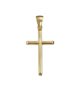 COLGANTE CRUZ SIN CRISTO PLATA 1ª LEY                                                               
